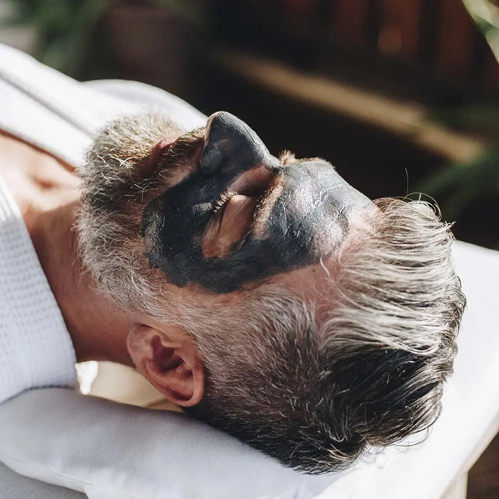 Home 9 Man relaxing at a beauty spa