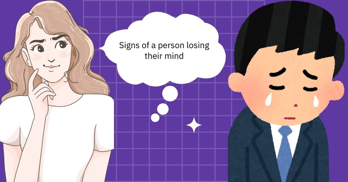 person losing their mind